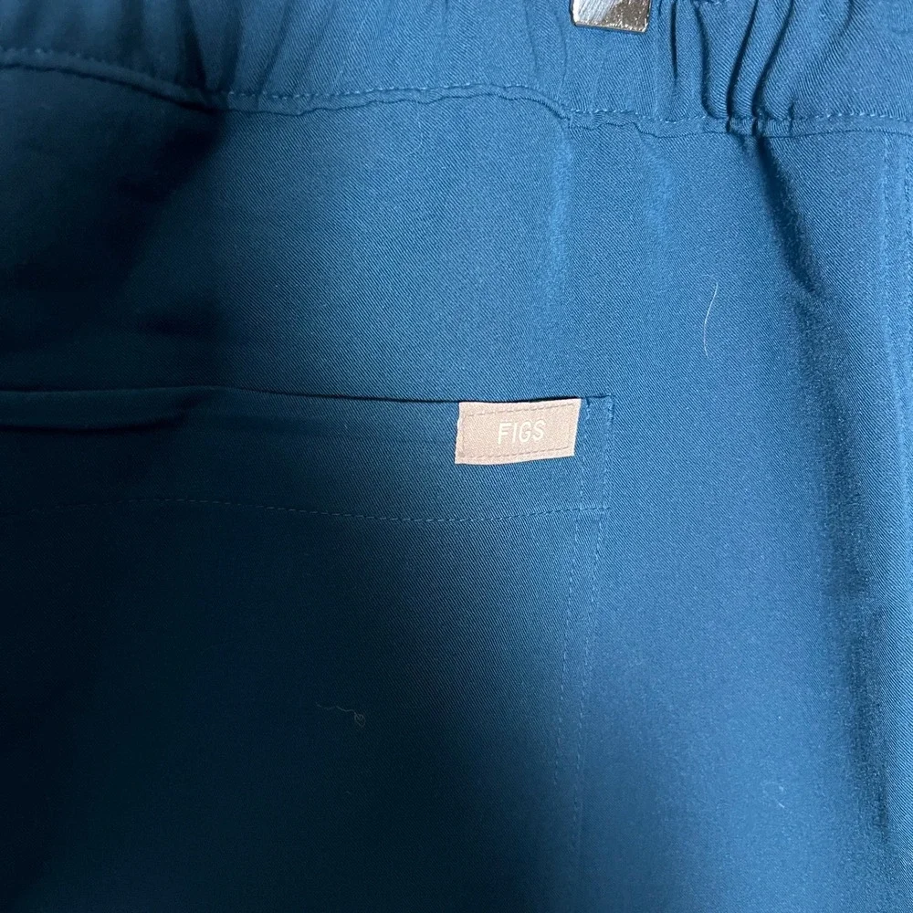 FIGS Cairo Slim Cargo‎ Scrub Pants Mens 2XL Blue Teal Medical Doctor Nurse
